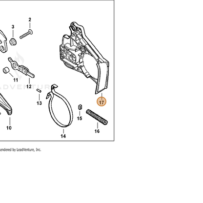 ECHO part C300000430 — IPL diagram snippet (6x zoom, amber highlight)