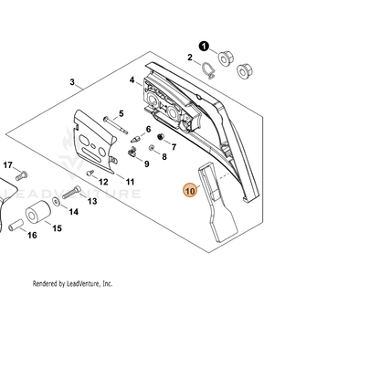 ECHO part C302000030 — IPL diagram snippet (6x zoom, amber highlight)
