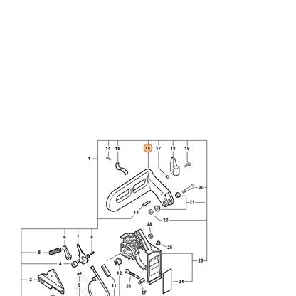 ECHO part C320000130 — IPL diagram snippet (6x zoom, amber highlight)