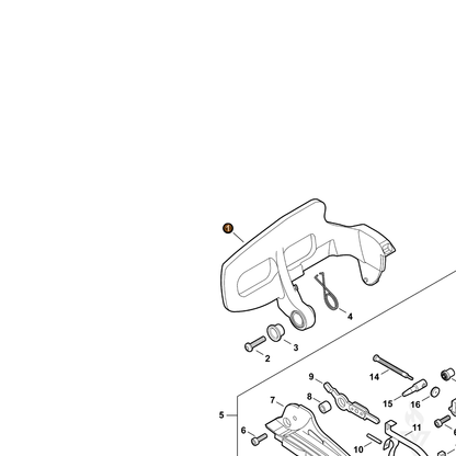 ECHO part C320000501 — IPL diagram snippet (6x zoom, amber highlight)