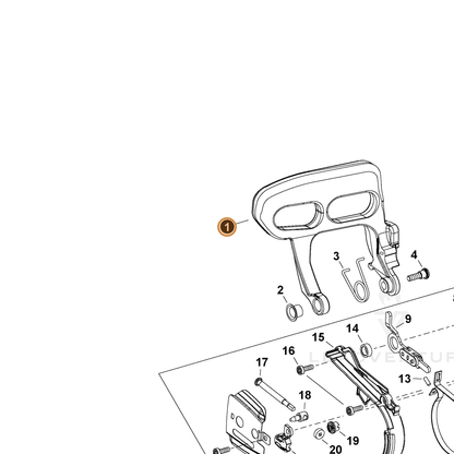 ECHO part C320000562 — IPL diagram snippet (6x zoom, amber highlight)