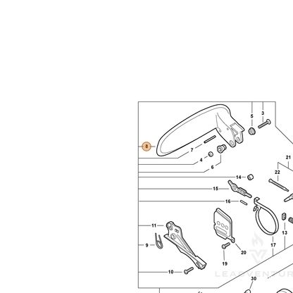 Echo part C320000670 — IPL diagram snippet (6x zoom, amber highlight)