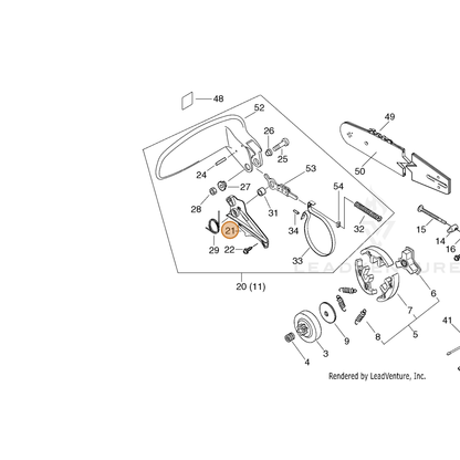 ECHO part C345000084 — IPL diagram snippet (6x zoom, amber highlight)