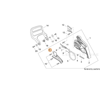 ECHO part C345000211 — IPL diagram snippet (6x zoom, amber highlight)
