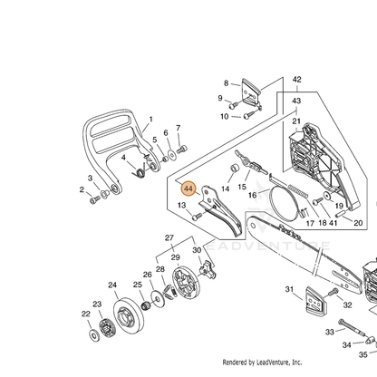 ECHO part C345000241 — IPL diagram snippet (6x zoom, amber highlight)