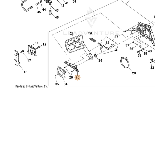 Echo part C345000450 — IPL diagram snippet (6x zoom, amber highlight)