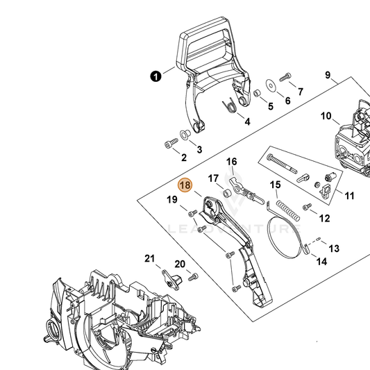 Echo part C345000681 — IPL diagram snippet (6x zoom, amber highlight)