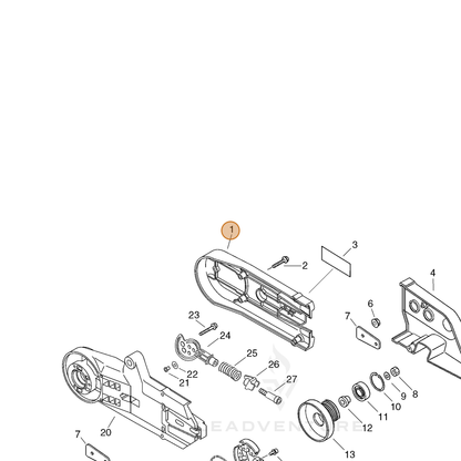 ECHO part C361000030 — IPL diagram snippet (6x zoom, amber highlight)