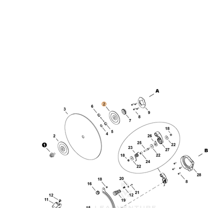 ECHO part C365000430 — IPL diagram snippet (6x zoom, amber highlight)