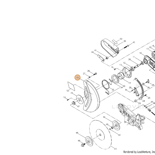 Echo part C370000090 — IPL diagram snippet (6x zoom, amber highlight)