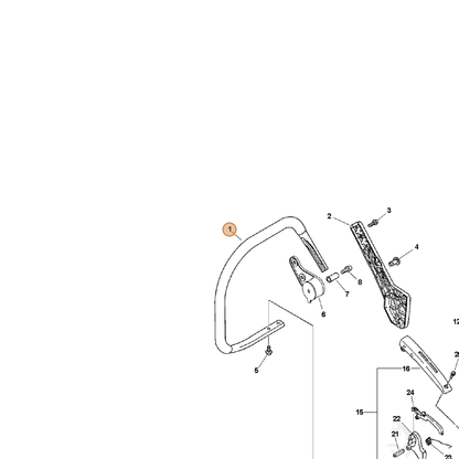 ECHO part C400000101 — IPL diagram snippet (6x zoom, amber highlight)