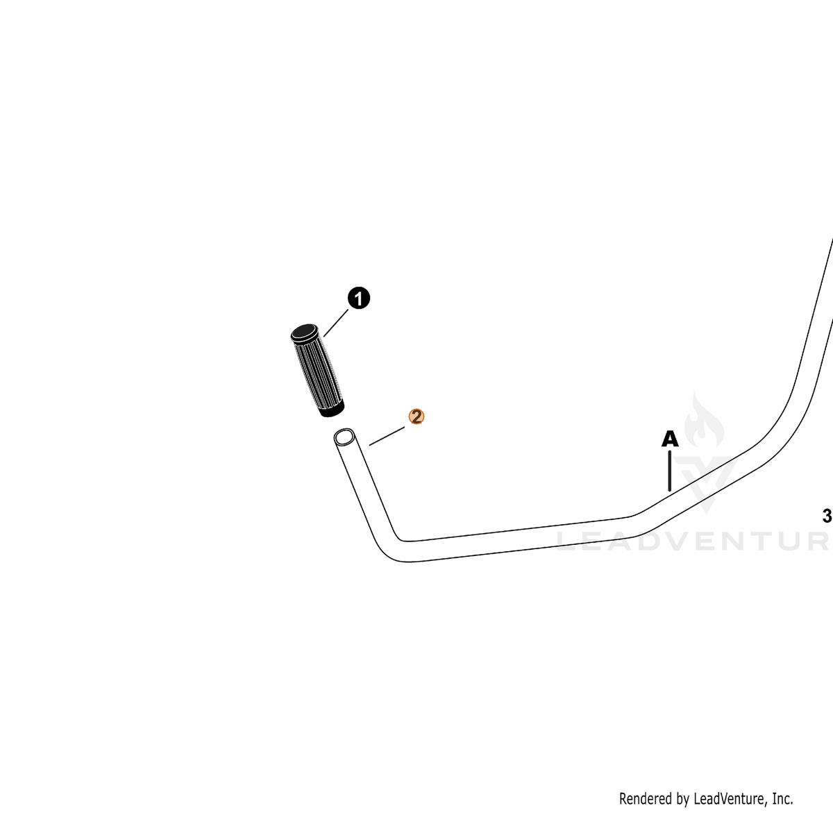 ECHO part C400000211 — IPL diagram snippet (6x zoom, amber highlight)