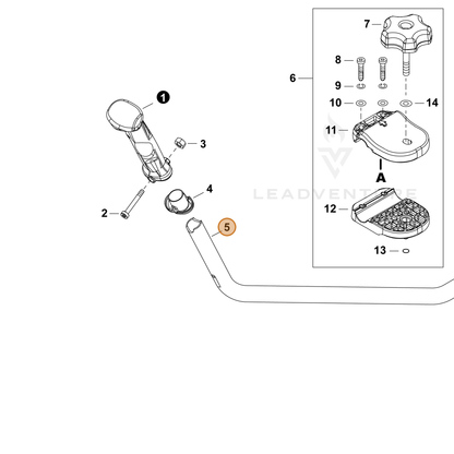 ECHO part C400001441 — IPL diagram snippet (6x zoom, amber highlight)