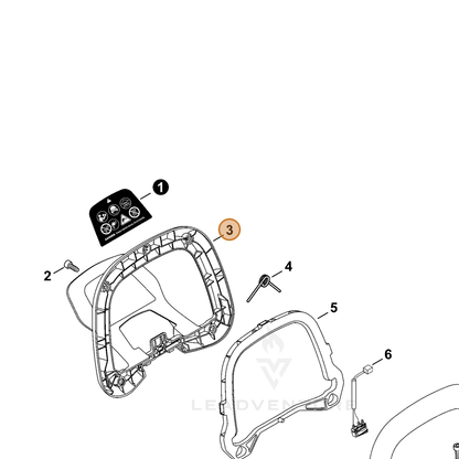 ECHO part C400001570 — IPL diagram snippet (6x zoom, amber highlight)