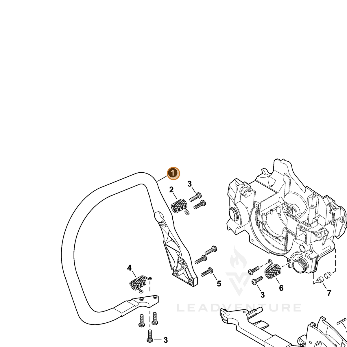 ECHO part C400001660 — IPL diagram snippet (6x zoom, amber highlight)