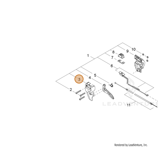 Echo part C401000130 — IPL diagram snippet (6x zoom, amber highlight)