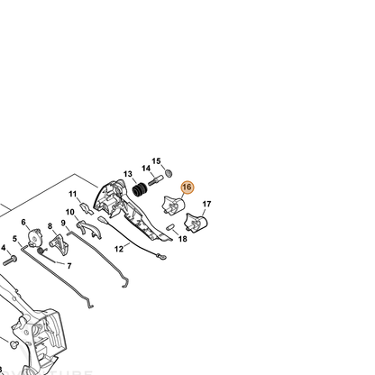 ECHO part C401000320 — IPL diagram snippet (6x zoom, amber highlight)