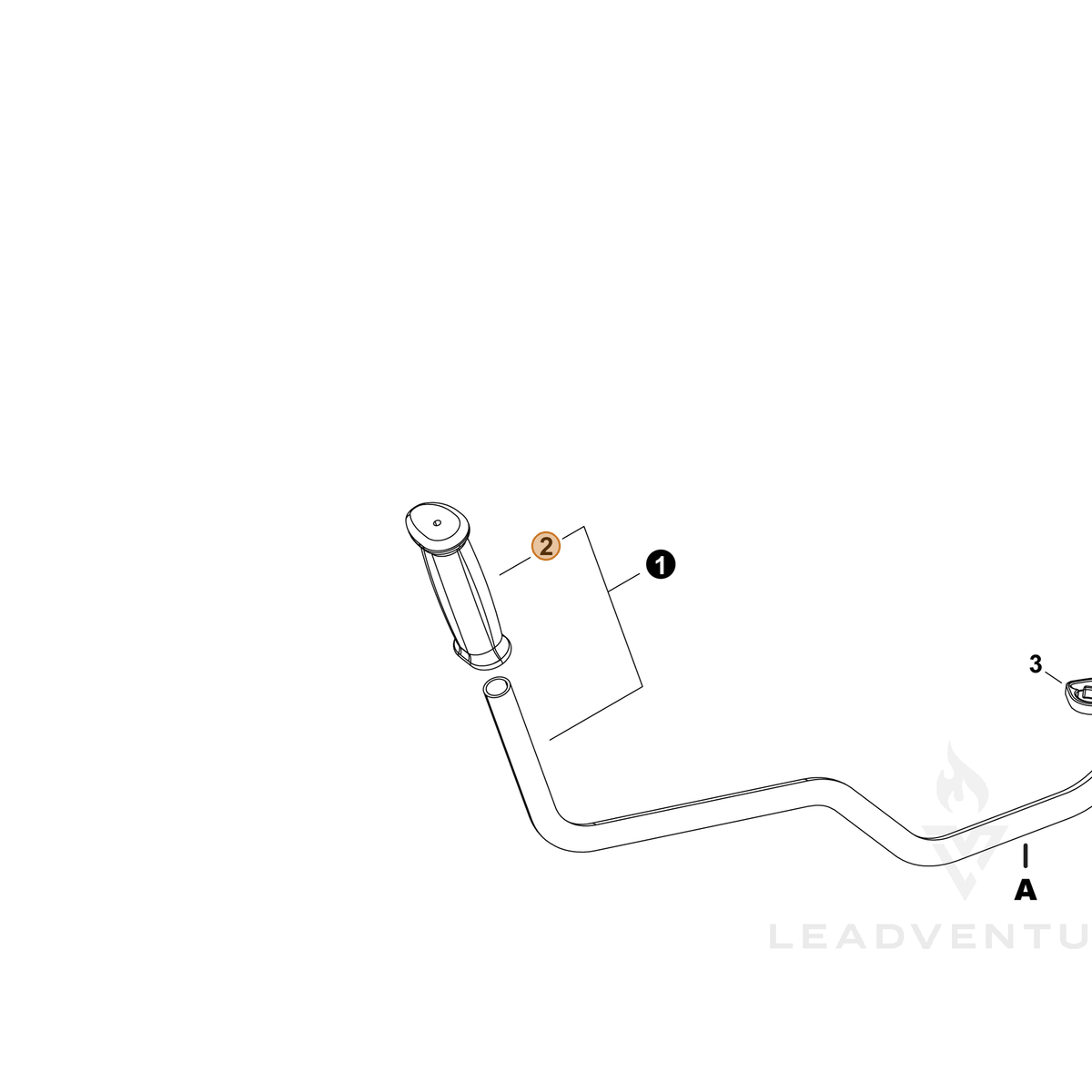 ECHO part C403000031 — IPL diagram snippet (6x zoom, amber highlight)