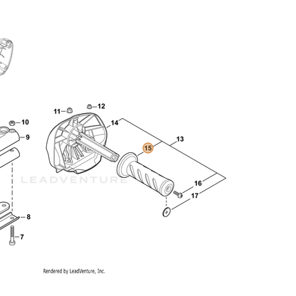ECHO part C403000461 — IPL diagram snippet (6x zoom, amber highlight)