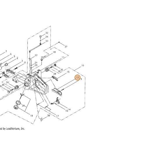ECHO part C403000530 — IPL diagram snippet (6x zoom, amber highlight)