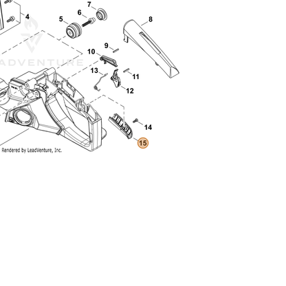 ECHO part C403000830 — IPL diagram snippet (6x zoom, amber highlight)