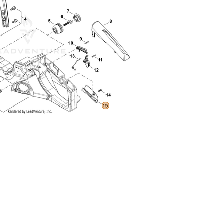 ECHO part C403000840 — IPL diagram snippet (6x zoom, amber highlight)