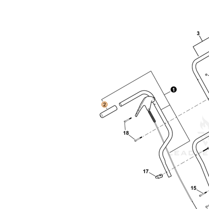 ECHO part C403000930 — IPL diagram snippet (6x zoom, amber highlight)