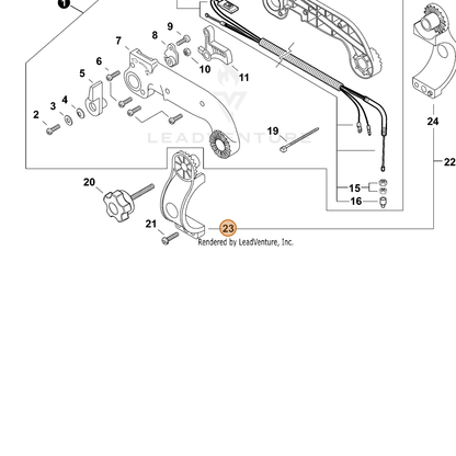ECHO part C405000231 — IPL diagram snippet (6x zoom, amber highlight)