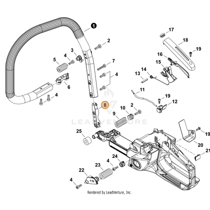 ECHO part C405000660 — IPL diagram snippet (6x zoom, amber highlight)