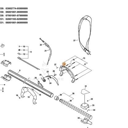 ECHO part C410000091 — IPL diagram snippet (6x zoom, amber highlight)