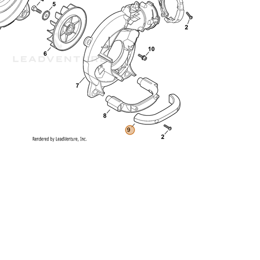 ECHO part C410000400 — IPL diagram snippet (6x zoom, amber highlight)