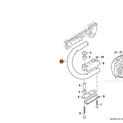 ECHO part C410001430 — IPL diagram snippet (6x zoom, amber highlight)