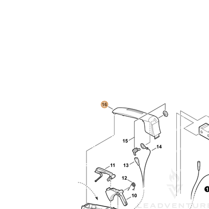 ECHO part C411000030 — IPL diagram snippet (6x zoom, amber highlight)