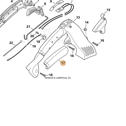 ECHO part C412000150 — IPL diagram snippet (6x zoom, amber highlight)