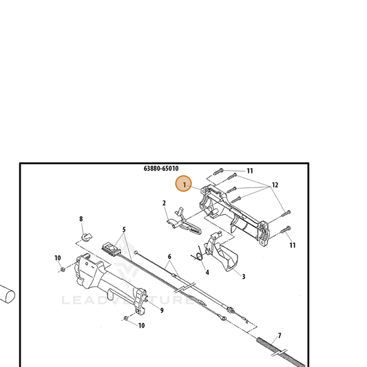 Echo part C412000530 — IPL diagram snippet (6x zoom, amber highlight)