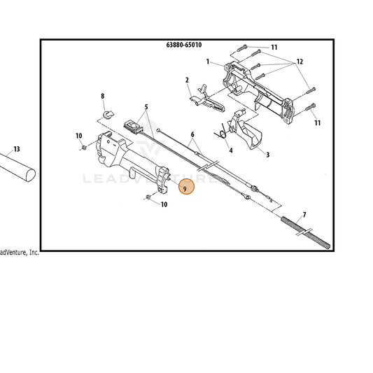 Echo part C412000540 — IPL diagram snippet (6x zoom, amber highlight)