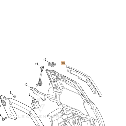 ECHO part C412000730 — IPL diagram snippet (6x zoom, amber highlight)
