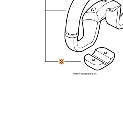 ECHO part C423001010 — IPL diagram snippet (6x zoom, amber highlight)