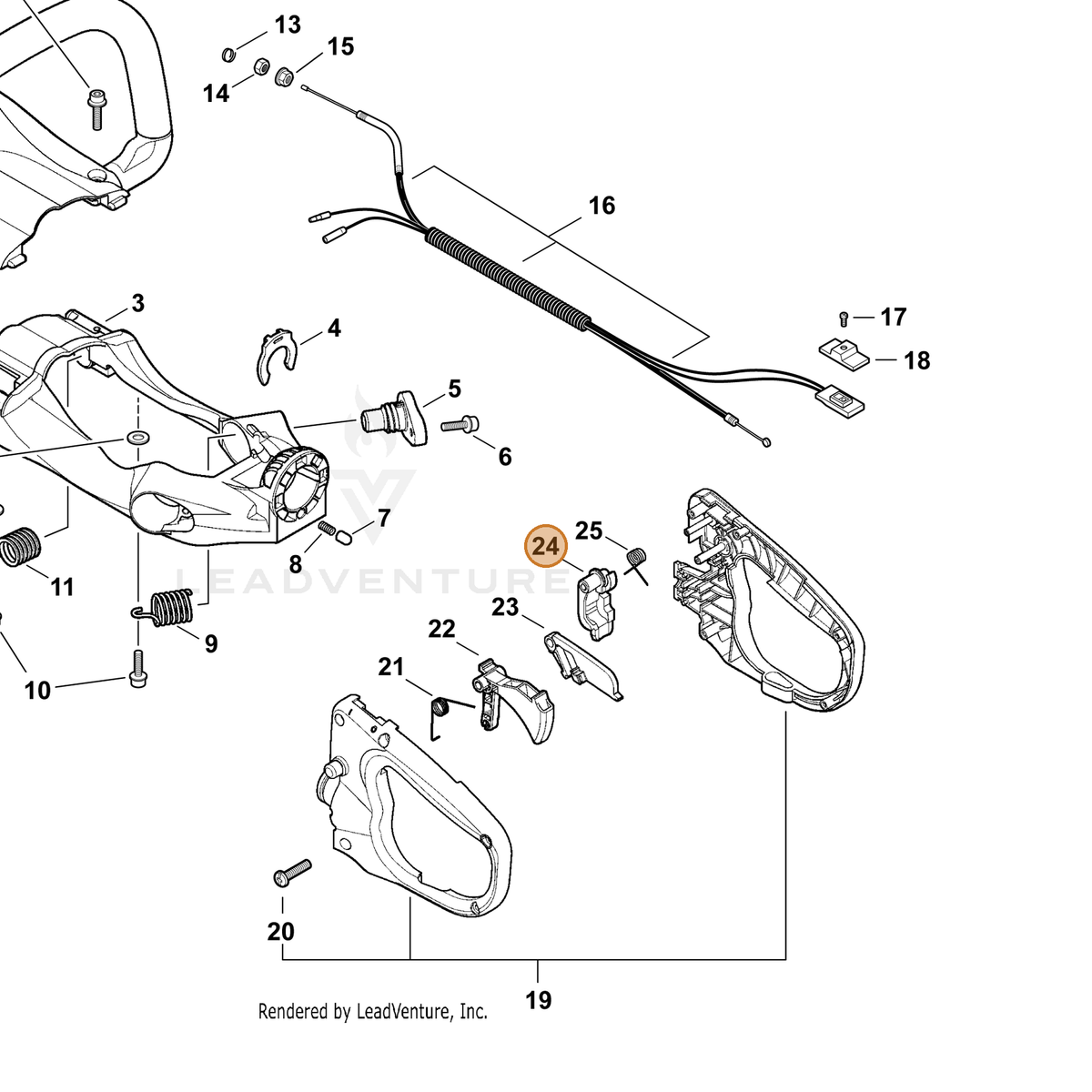 Genuine ECHO - Stopper, Handle | Oakboro Tractor