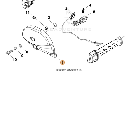 ECHO part C440000120 — IPL diagram snippet (6x zoom, amber highlight)