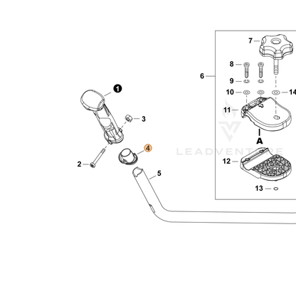 ECHO part C441000000 — IPL diagram snippet (6x zoom, amber highlight)