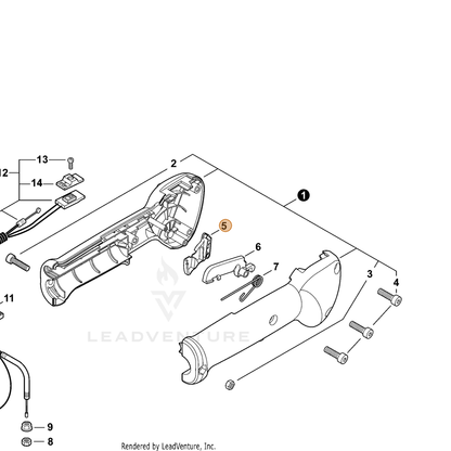 ECHO part C450000270 — IPL diagram snippet (6x zoom, amber highlight)