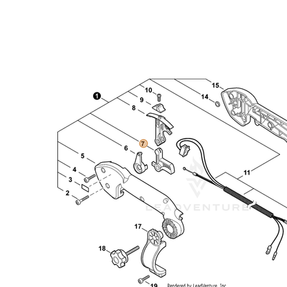 ECHO part C450000391 — IPL diagram snippet (6x zoom, amber highlight)