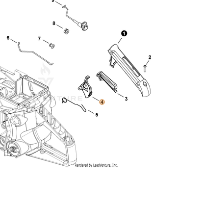 ECHO part C450000631 — IPL diagram snippet (6x zoom, amber highlight)