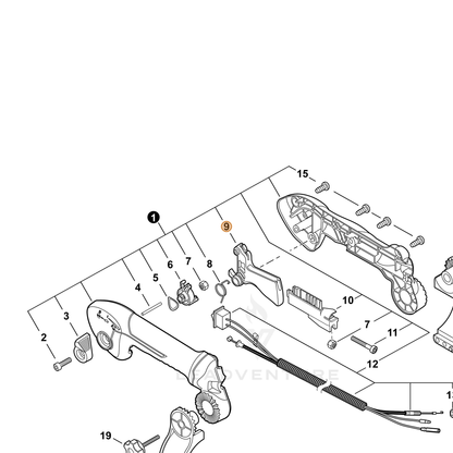 ECHO part C450000931 — IPL diagram snippet (6x zoom, amber highlight)