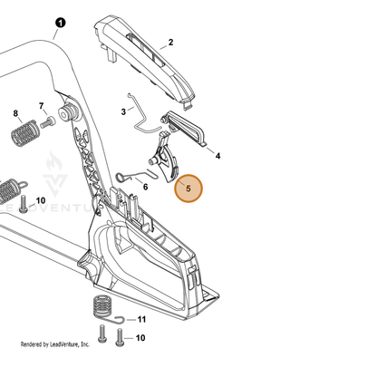 Echo part C450001090 — IPL diagram snippet (6x zoom, amber highlight)