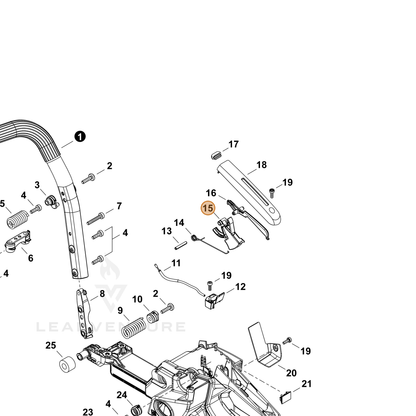 ECHO part C450001120 — IPL diagram snippet (6x zoom, amber highlight)