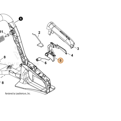 ECHO part C450001150 — IPL diagram snippet (6x zoom, amber highlight)