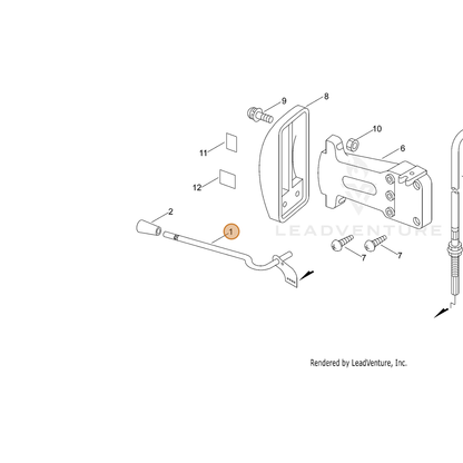 ECHO part C453000131 — IPL diagram snippet (6x zoom, amber highlight)