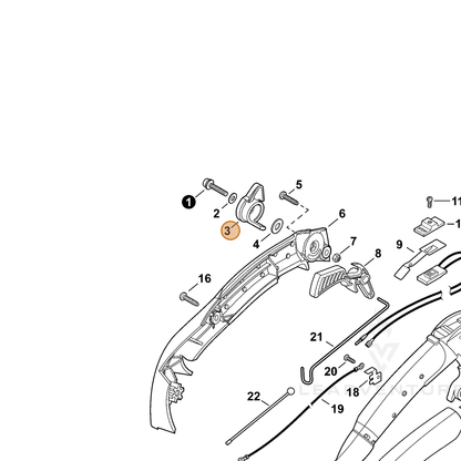 ECHO part C453000260 — IPL diagram snippet (6x zoom, amber highlight)